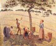 Camille Pissarro Apple picking at Eragny-sur-Epte France oil painting artist